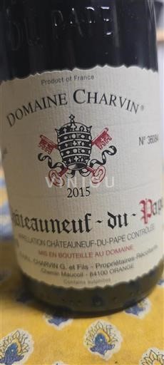 Rhônen laakso Châteauneuf-du-Pape Domaine Charvin 2015