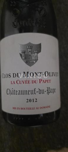Rhône Valley Châteauneuf-du-Pape Clos du Mont-Olivet La du Papet 2012