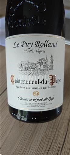 Rhônedalen Châteauneuf-du-Pape Château La Font du Loup Le Puy Rolland 2019