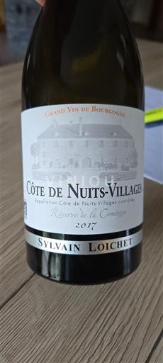 Borgogna Côte de Nuits Villages Sylvain Loichet Réserve de la Comtesse 2017