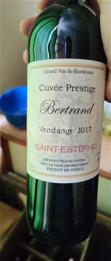 Bordeaux Saint-Estèphe Cuvée Prestige Bertrand 2017
