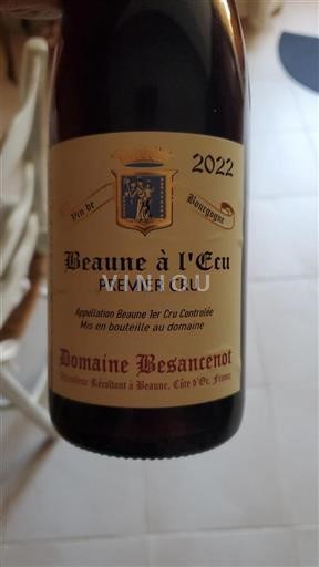 Burgund Beaune Premier Cru Domaine Besancenot Beaune à l'Ecu 2022