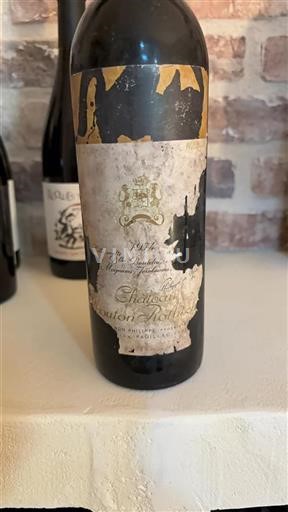 Bordeaux Pauillac Grand Cru Mouton Rothschild 1974