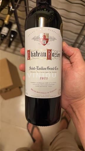 Bordeaux Saint-Émilion Grand Cru Grand Cru Rozier 2022