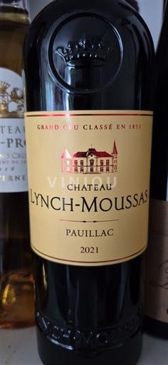 Bordeaux Pauillac Grand Cru Château Lynch-Moussas 2021