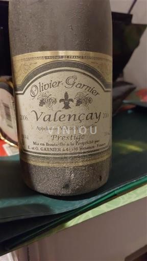 Vin Rouge sec Prestige Olivier Garnier 2006 France Vallée de la Loire Valençay