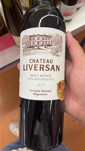 Bordeaux Haut-Médoc Cru Bourgeois Château Liversan 2017