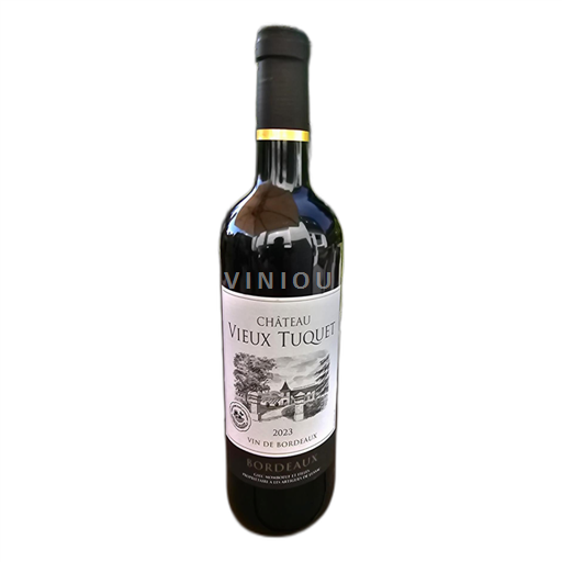 Vin Rouge sec Château Vieux Tuquet 2023 France Bordeaux