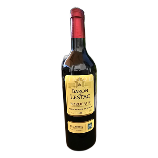 Vin Rouge sec Baron de L'espace 2021 France Bordeaux