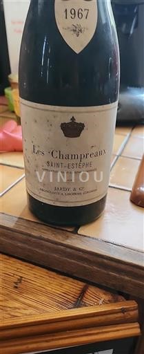 Bordeaux Saint-Estèphe Les Champreaux 1967