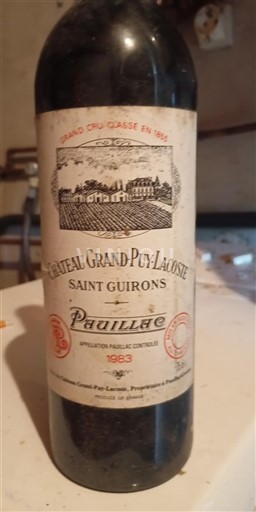 Burdeos Pauillac Grand Cru Château Grand-Puy-Lacoste Saint Guirons 1983