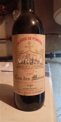 Bordeaux Lalande-de-Pomerol Clos des Moines 1997