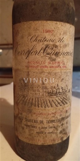 Bordeaux Bordeaux superiore Château Terrefort-Quancard 1982