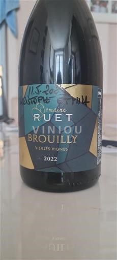 Beaujolais Brouilly Domaine Ruet Vieilles Vignes 2022