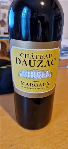 Bordeaux Margaux Grand Cru Château Dauzac 2016