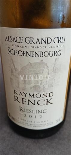 Elsass Nicht spezifiziert Grand Cru Raymond Renck 2012
