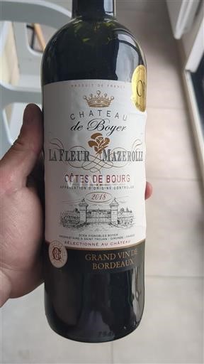 Bordeaux Côtes-de-bourg Château Boyer La Fleur Mazerolle 2018