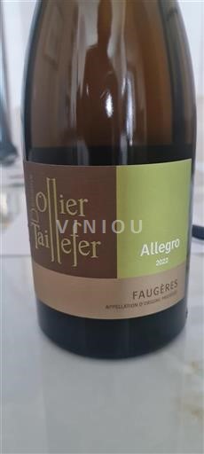 Languedoc Faugères Domaine Ollier Taillefer Allegro 2022