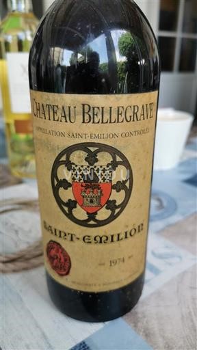 Burdeos Saint-Émilion Château Bellegrave 1974