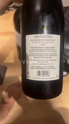 Valle della Loira Saumur-Champigny Lena Filliatreau 2020