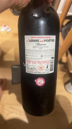 Languedoc Minervois Château Parazols-Bertrou L'Arbre aux Poètes 2019