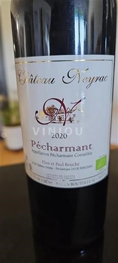 Lounais-Ranska Pécharmant Château Neyrac 2020