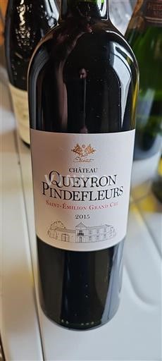 Bordeaux Saint-Émilion Grand Cru Grand Cru Château Queyron Pindefleurs 2015