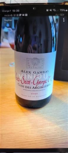Bourgondië Nuits-saint-georges Premier Cru Alex Gambal Clos des Argillières 2021