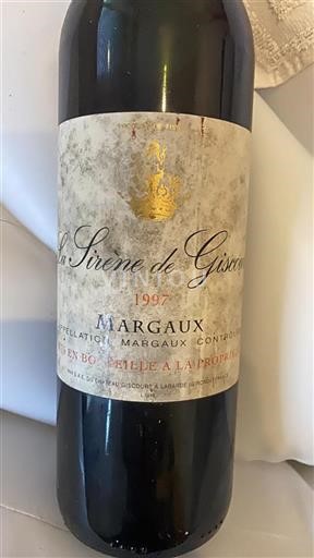 Bordeaux Margaux Château Giscours La Sirène de Giscours 1997