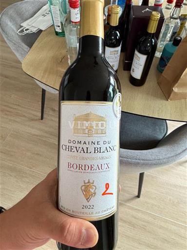 Bordeaux Domaine Cheval Blanc Grandes Vignes 2022