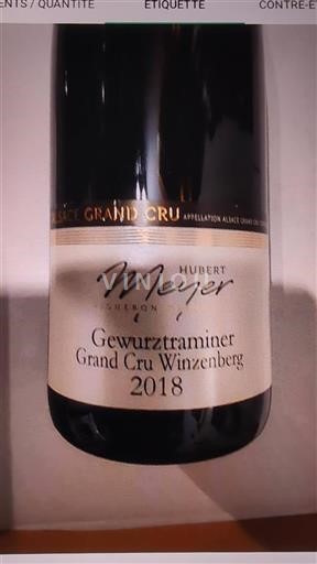 Alsacia Gewurztraminer Grand Cru Hubert Meyer Gewurztraminer Grand Cru Winzenberg 2018