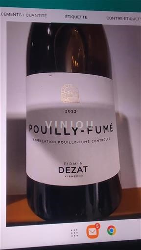Valle del Loira Pouilly-fumé Firmin Dezat 2022