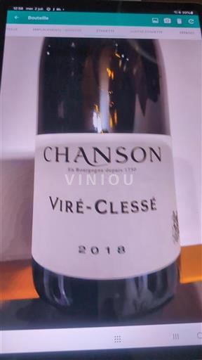 Borgogna Viré-clessé Chanson 2018