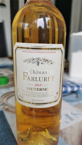 Bordeaux Sauternes Château Farluret 2015