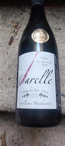 Vin Rouge sec Carelle Château Des Jean-Loron 2015 France Beaujolais Chénas