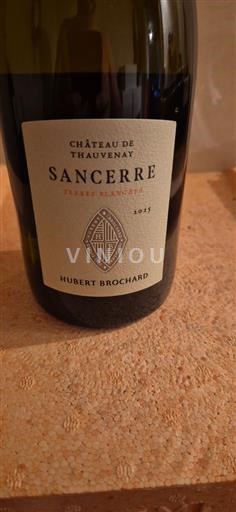 Vin Blanc sec Terres Blanches Château Thauvenay 2023 France Vallée de la Loire Sancerre