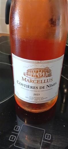 Vin Rosé sec Marcellus 2023 France Vallée du Rhône Costières-de-nîmes