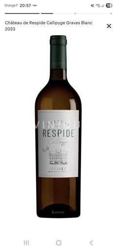 Bordeaux Graves Château Respide Callipyge 2023