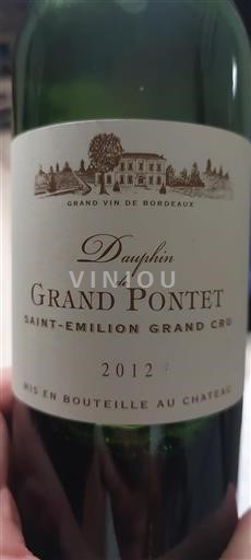Bordeaux Saint-Émilion Grand Cru Grand Pontet Dauphin de Grand Pontet 2012