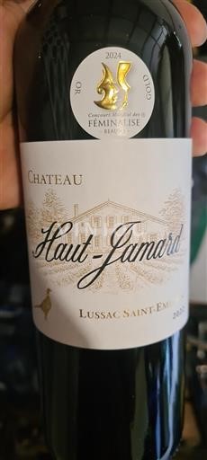 Bordeaux Lussac-saint-émilion Château Haut-Jamard 2022