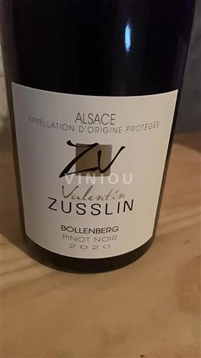 Alsacia Grand Cru Valentin Zusslin Bollenberg Pinot Noir 2020