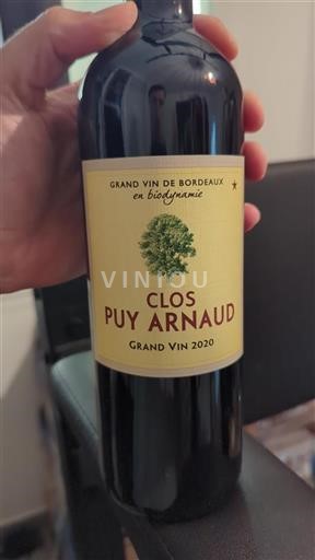 Bordeaux Castillon-côtes-de-bordeaux Clos Puy Arnaud 2020