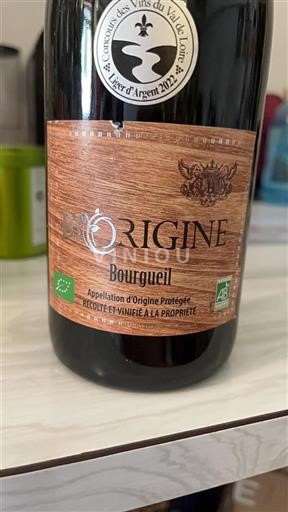 Valle della Loira Bourgueil BIO'RIGINE 2020