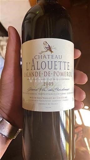 Bordéus Lalande-de-Pomerol Château L'Alouette 2009