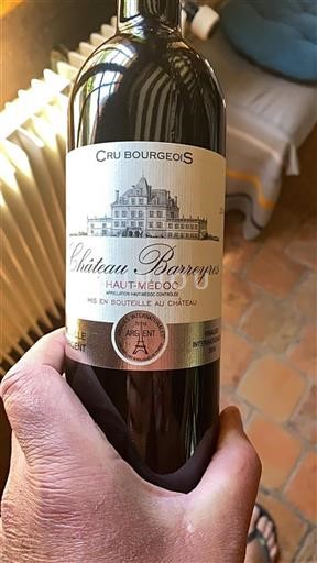 Bordéus Haut-Médoc Cru Bourgeois Barreyres 2016