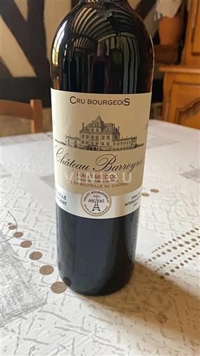 Bordéus Haut-Médoc Cru Bourgeois Barreyres 2014