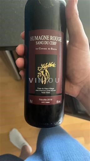 Valais Unspecified Cave du Vieux Village Sang du Cerf 2019