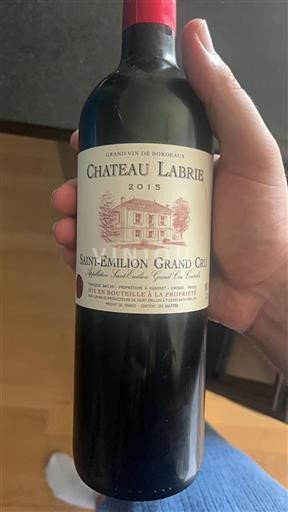 Bordeaux Saint-Émilion Grand Cru Grand Cru Labrie 2015