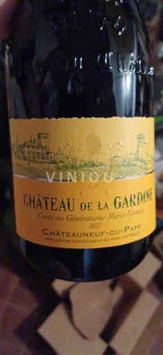 Vallée du Rhône Châteauneuf-du-pape Château La Gardine des Générations Marie-Léontine 2022