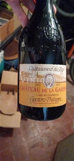 Vallée du Rhône Châteauneuf-du-pape Château La Gardine des Générations Gaston Philippe 2022